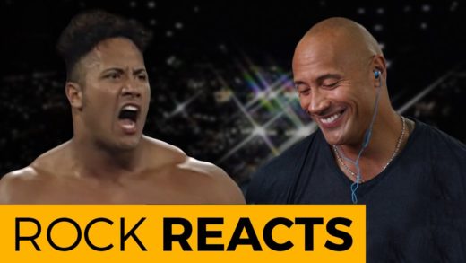 The Rock reacts to his first ever WWE match