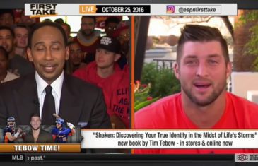 Tim Tebow speaks on dreams & following your heart in debate with Stephen A. Smith
