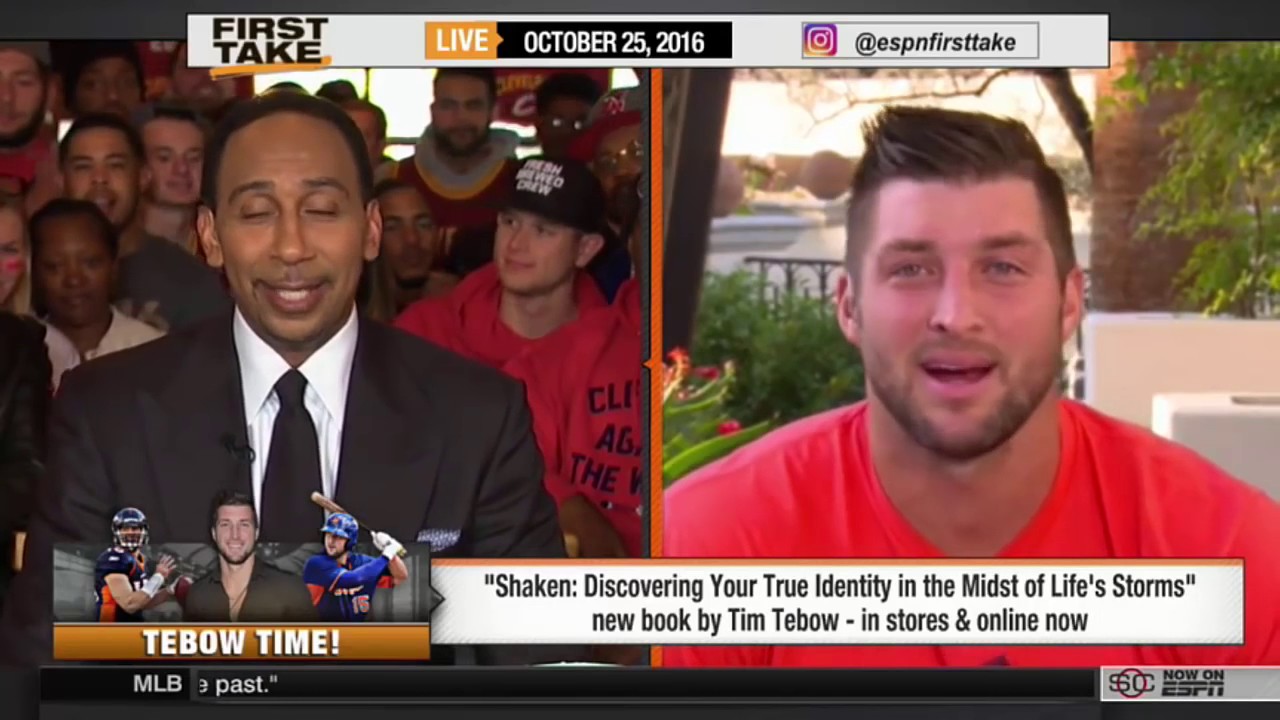 Tim Tebow speaks on dreams & following your heart in debate with Stephen A. Smith