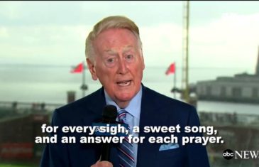 Vin Scully’s final sign off for the Los Angeles Dodgers