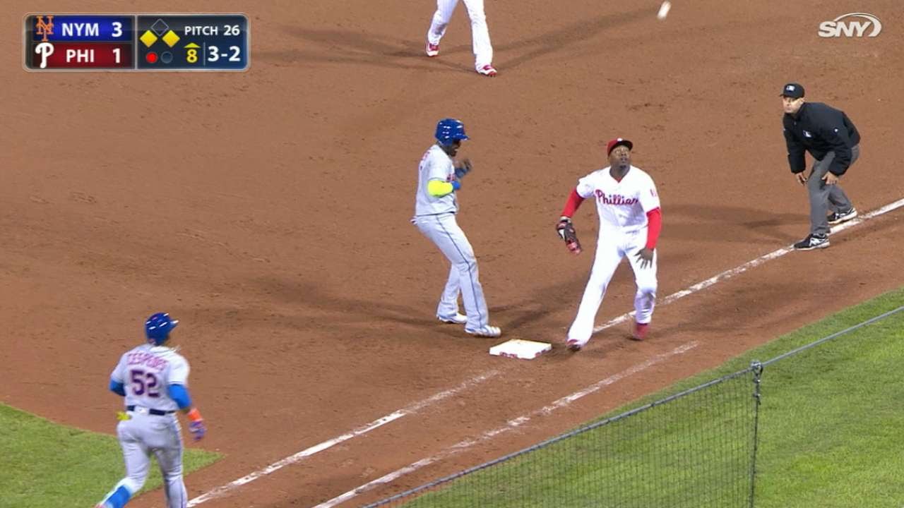 Yoenis Cespedes hits one of the most bizarre RBI ground outs of all time