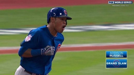 Addison Russell smacks grand slam in Game 6 for the Cubs