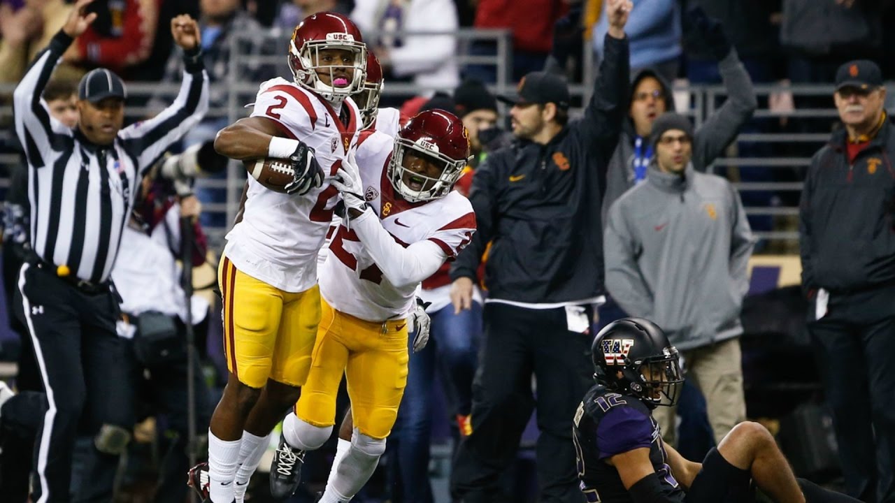Adoree' Jackson gets last laugh by picking off Washington twice in USC's upset