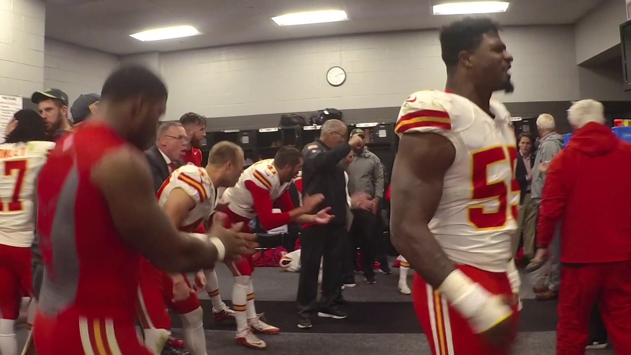 Andy Reid & Kansas City Chiefs fired up after beating the Carolina Panthers