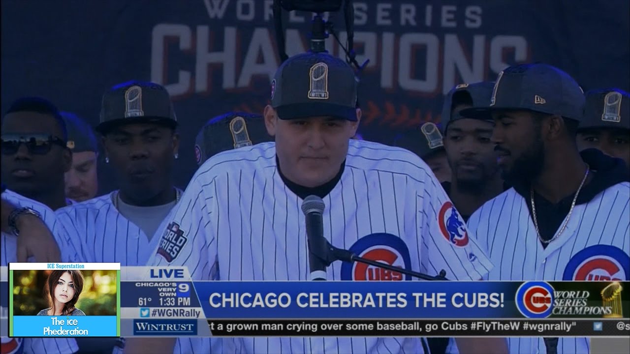 Anthony Rizzo's emotional speech at Cubs parade rally