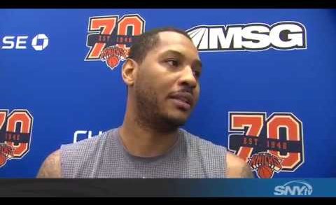 Carmelo Anthony says Phil Jackson probably regrets his “posse” comments