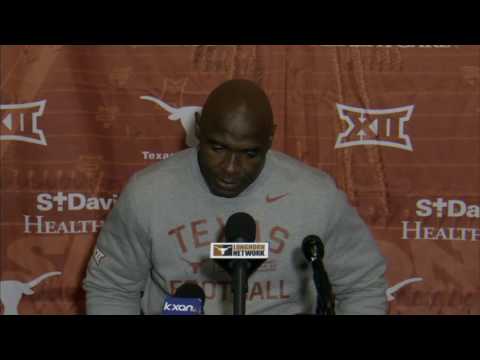 Charlie Strong in despair speaking about his future & Texas' loss to Kansas