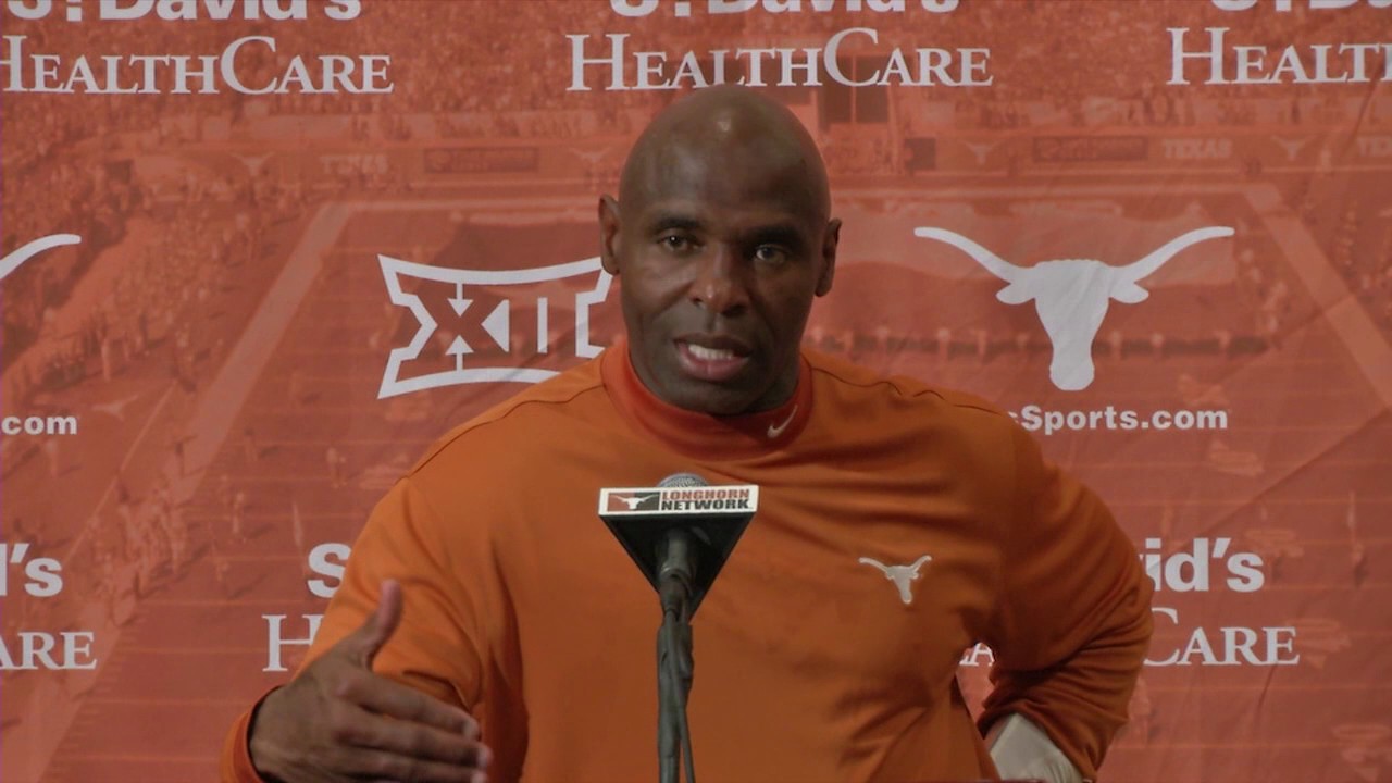 Charlie Strong speaks on Texas' loss to West Virginia