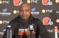 Cleveland Browns head coach Hue Jackson says he’s tired of getting his “butt kicked”