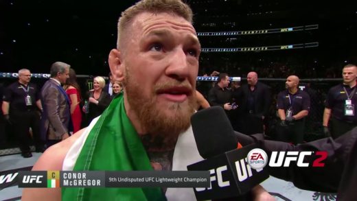 Conor McGregor’s Octagon Interview at UFC 205