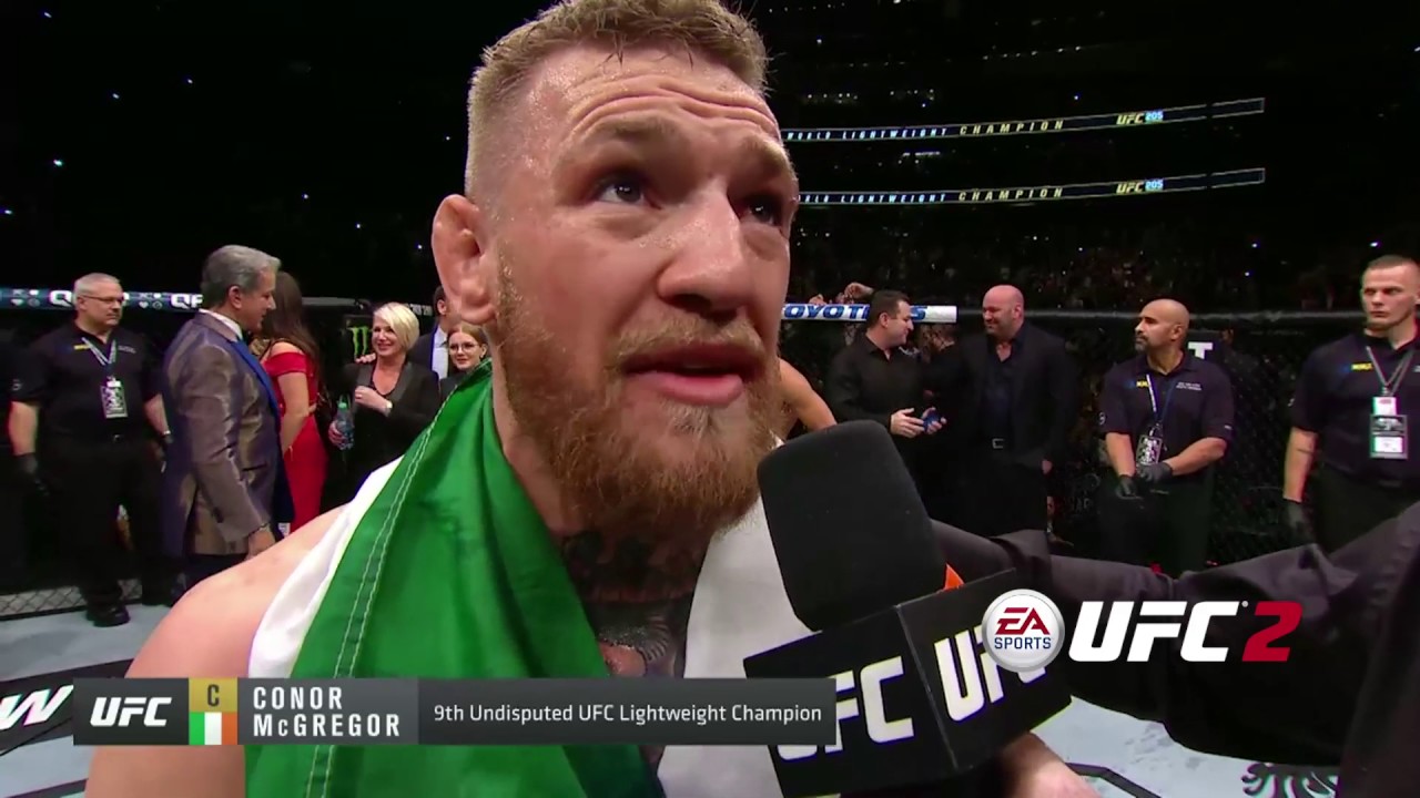 Conor McGregor's Octagon Interview at UFC 205