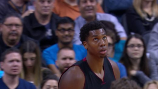 Hassan Whiteside throws down vicious reverse slam on the Raptors