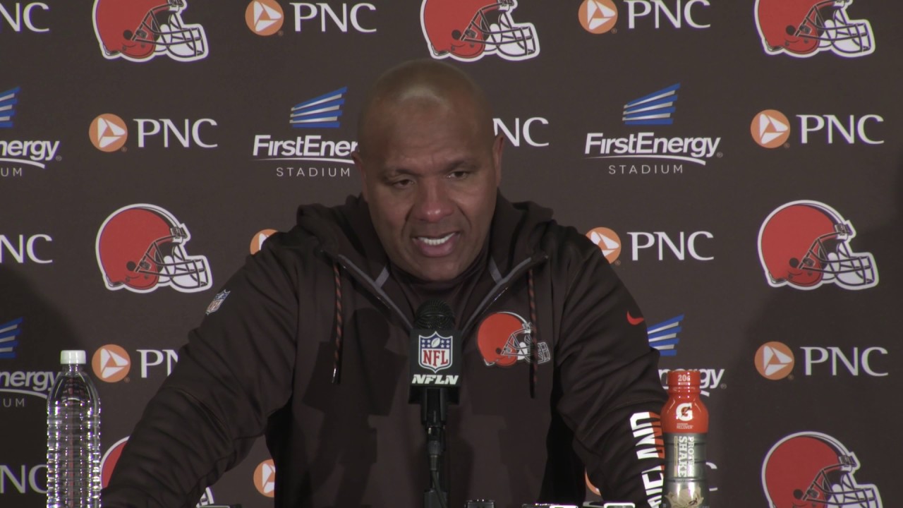 Hue Jackson speaks on the Cleveland Browns 0-11 start after loss to Steelers