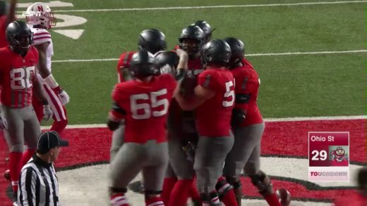 J.T. Barrett throws a jump pass Touchdown vs. Nebraska