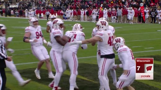 JJ Watt’s brother T.J. Watt gets a pick six vs. Purdue