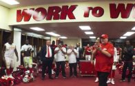 Kansas City Chiefs celebrate in the locker room after defeating the Jaguars