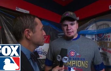 Kyle Schwarber speaks on the Cubs World Series win