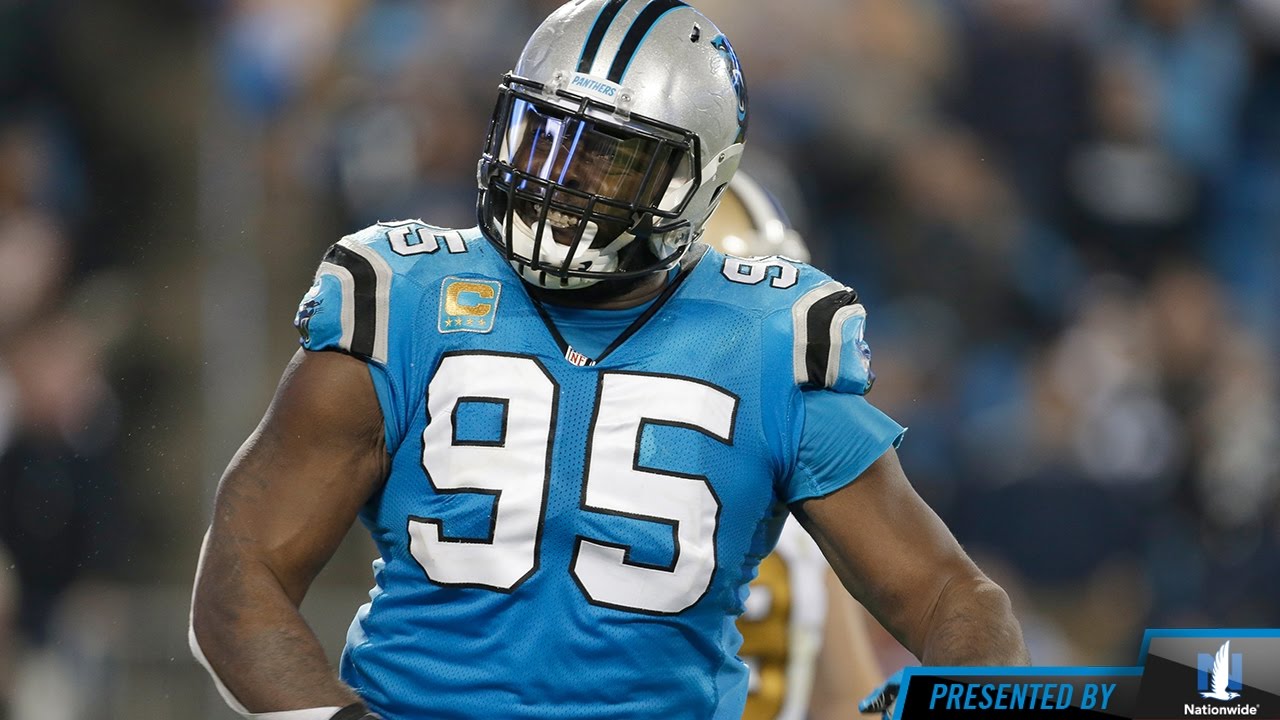 Panthers DE Charles Johnson speaks the Panthers win over the Saints