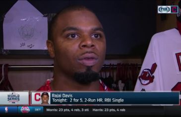 Rajai Davis speaks on the Indians overcoming the odds