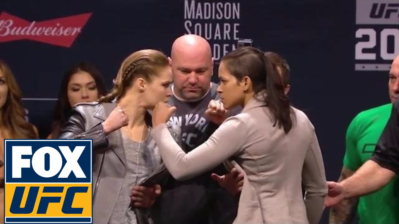 Ronda Rousey & Amanda Nunes face-off in New York City