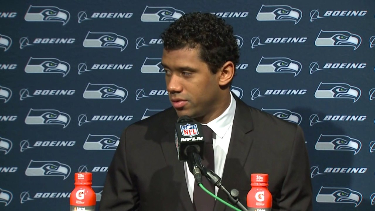 Russell Wilson speaks on the Seahawks victory over the New England Patriots