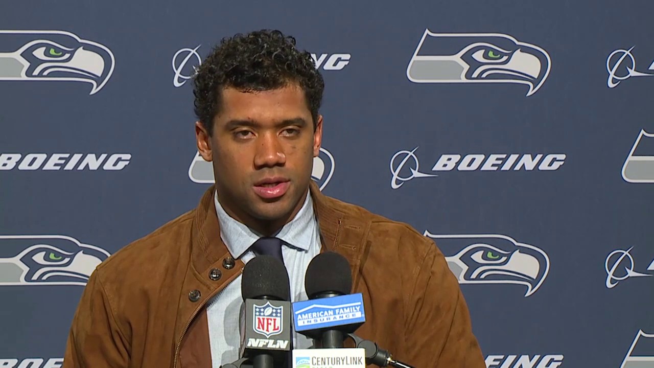 Russell Wilson speaks on the Seahawks controversial win over the Bills