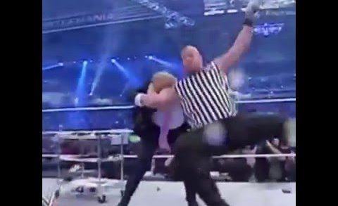 Stone Cold Steve Austin stunners Donald Trump at Wrestle Mania