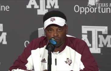 Texas A&M head coach Kevin Sumlin speaks on the Aggies loss to Mississippi State