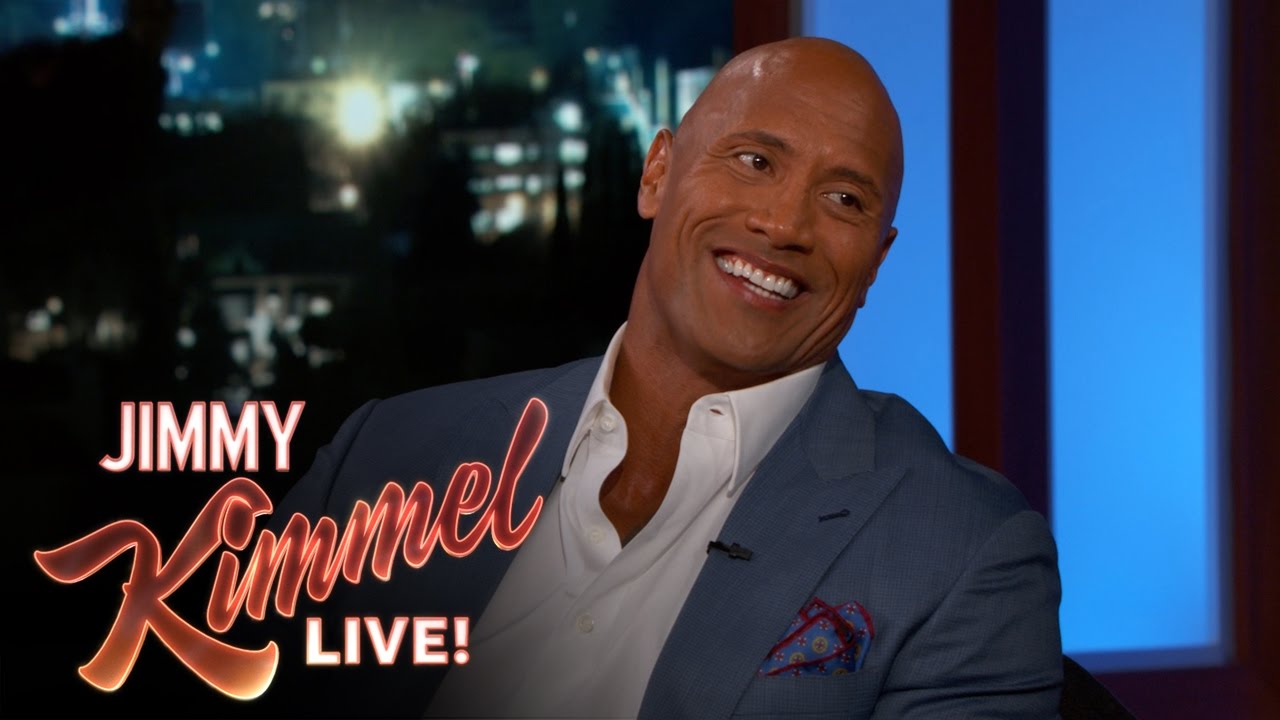 The Rock relives his criminal past on Jimmy Kimmel