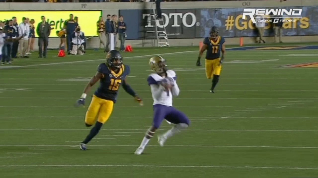 Washington's John Ross gashes 4 Cal defenders for the Touchdown