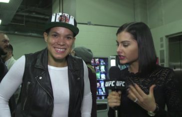 Amanda Nunes backstage UFC 207 interview after beating Ronda Rousey