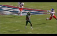 Baylor’s Seth Russell levitates over Texas defenders