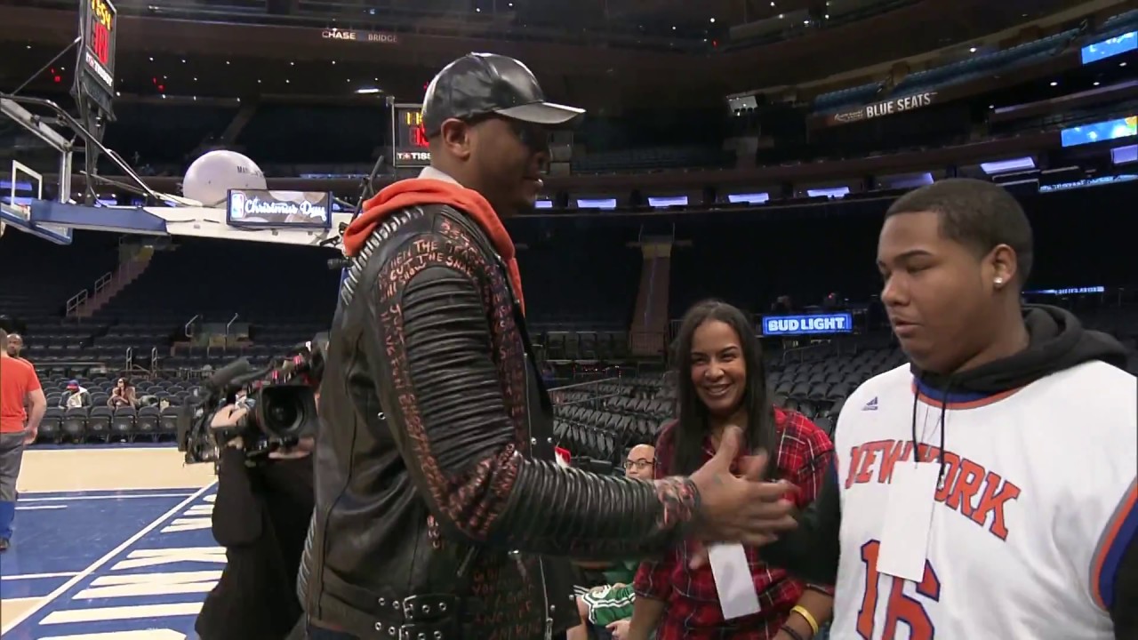Carmelo Anthony gives new KIA to 17 year old Knicks fan suffering from cancer