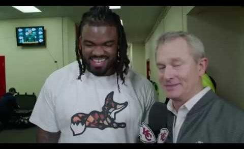 Chiefs defensive lineman Dontari Poe speaks on his historical touchdown pass