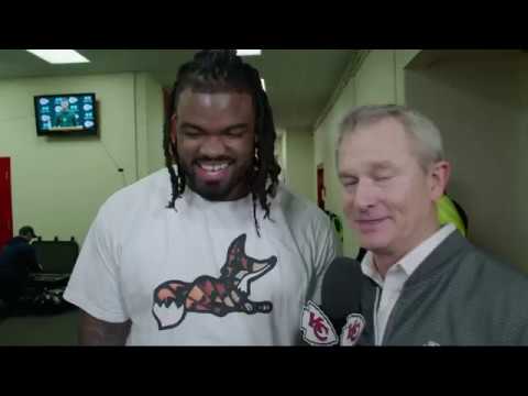 Chiefs defensive lineman Dontari Poe speaks on his historical touchdown pass