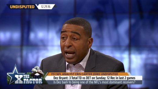 Cris Carter says Dez Bryant’s performance against the Lions doesn’t mean he’s back