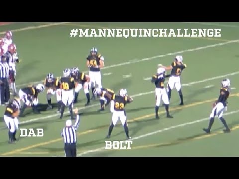 Del Oro High School does the Mannequin Challenge during their football game