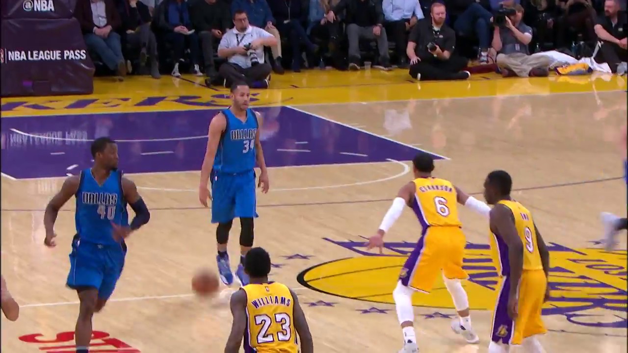 Devin Harris puts Jordan Clarkson on skates with a sweet crossover