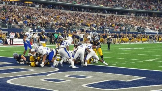 Fanatics View Live in Arlington: John Stephen Jones scores a rushing touchdown for Highland Park vs. Temple