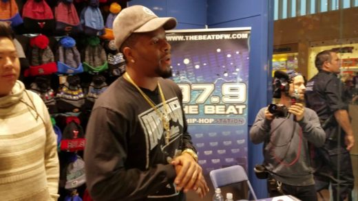 Fanatics View Live in Dallas: Dorrough at Lids in North Park for Dallas Cowboys hat pop up