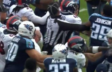 Harry Douglas’ cut block leads to Titans & Broncos brawl