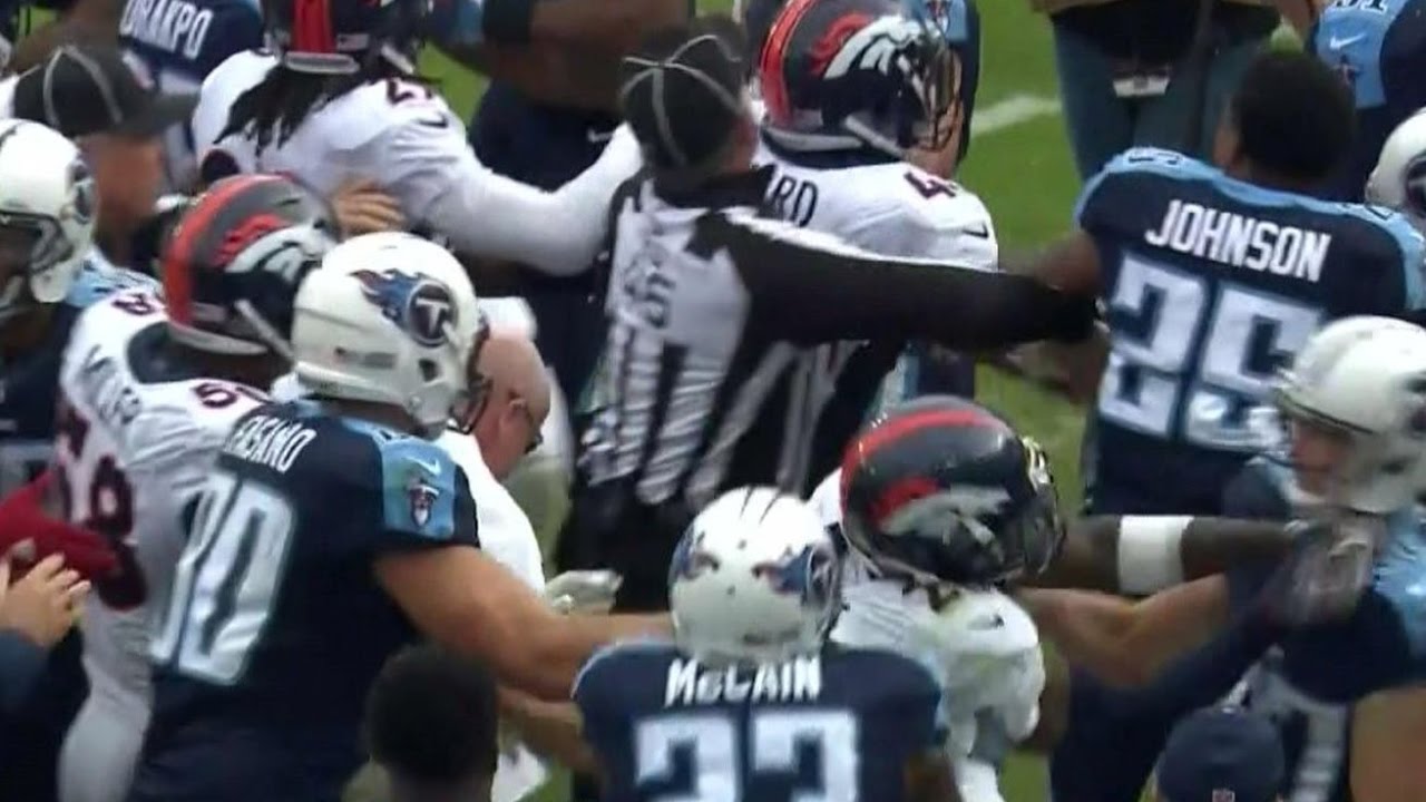 Harry Douglas' cut block leads to Titans & Broncos brawl