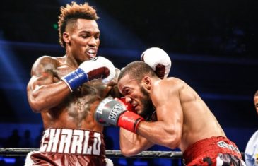 Jermall Charlo knocks out Julian Williams with a vicious upper cut
