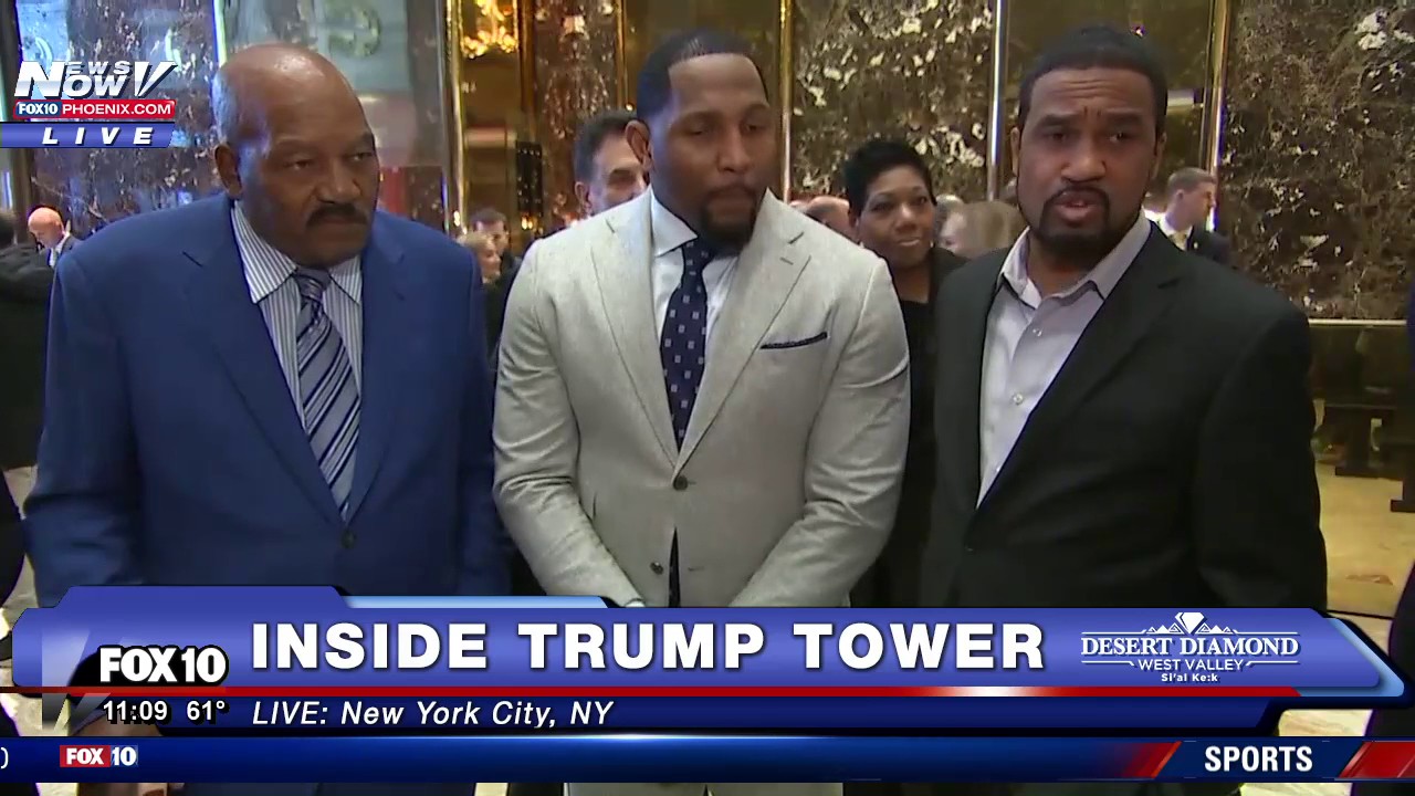 Jim Brown & Ray Lewis speak on their meeting with President Elect Donald Trump