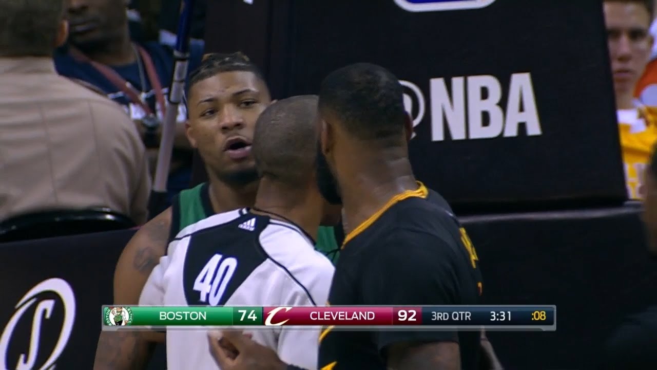 Marcus Smart wanted to fight LeBron James but LeBron laughs him off