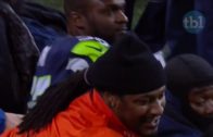 Marshawn Lynch showed up on the Seattle Seahawks sideline