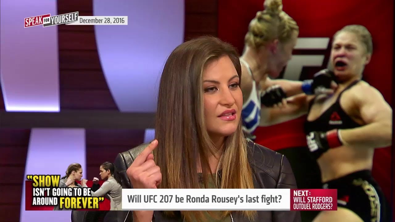 Miesha Tate says Ronda Rousey is finished as a fighter if she loses