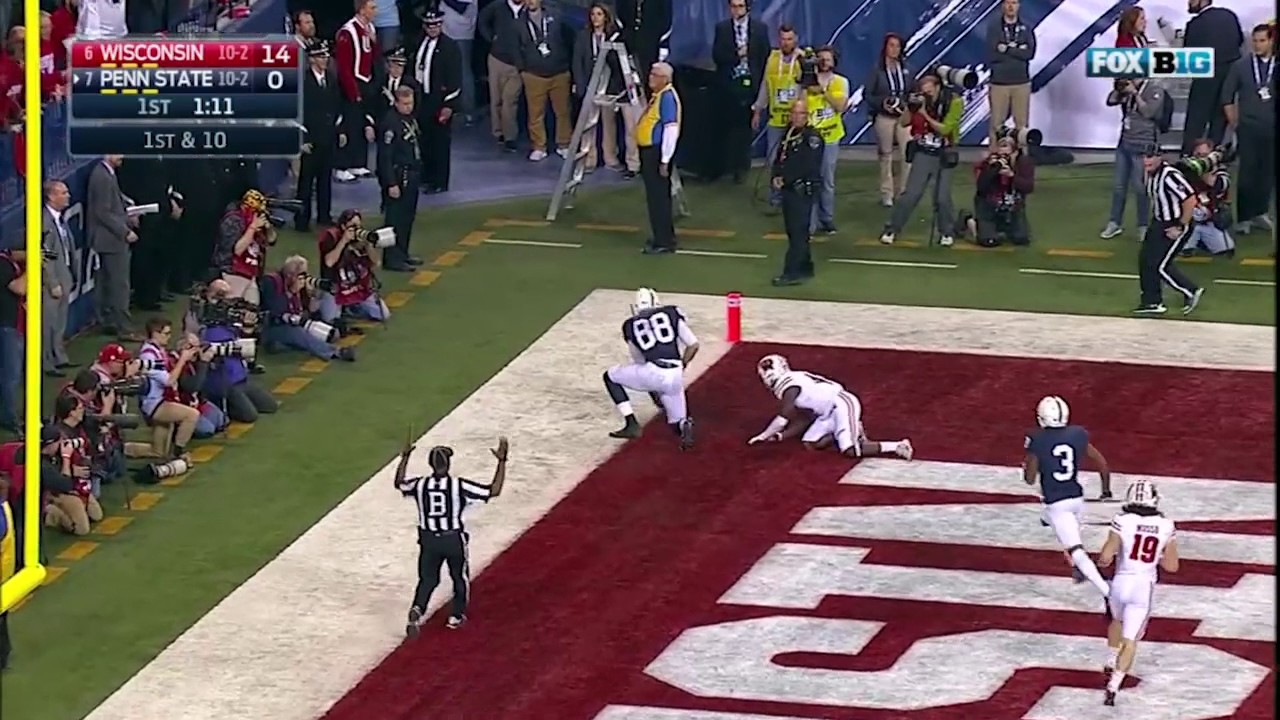 Penn State's Mike Gesicki makes unreal touchdown grab vs. Wisconsin