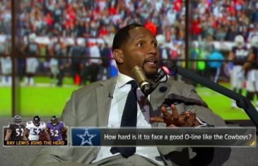 Ray Lewis speaks on how powerful the Dallas Cowboys offensive line is