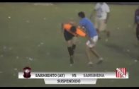 Soccer players in Argentina brawl with referees